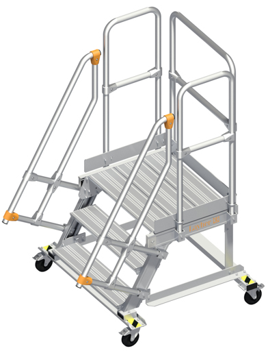 Layher Alu-Wartungsbühne 60° m. Handlauf 0,80x0,72m #1138603